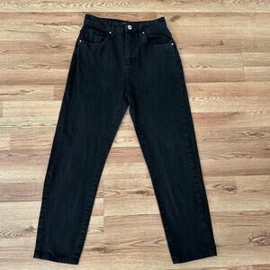 Cotton On Women High Rise 5 Pocket Design Black Mom Jeans Size 4